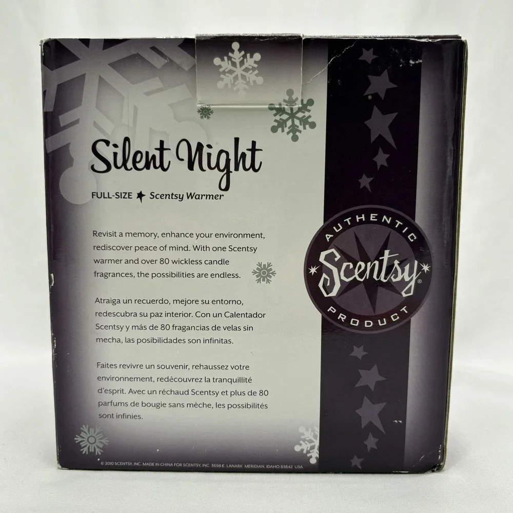 Scentsy Silent Night Holiday Collection FULL Size Wax Warmer Nativity Box